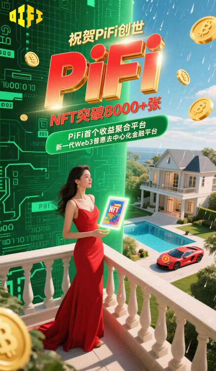 LL0117409139913's tweet image. 划重点 #PIFI 创世纪节点NFT 8.20开售，全球仅31400个。13.4 USDT入手，享采矿奖励、白名单等福利，9月$PIFI上市在即！#PiNetwork #PIJS链