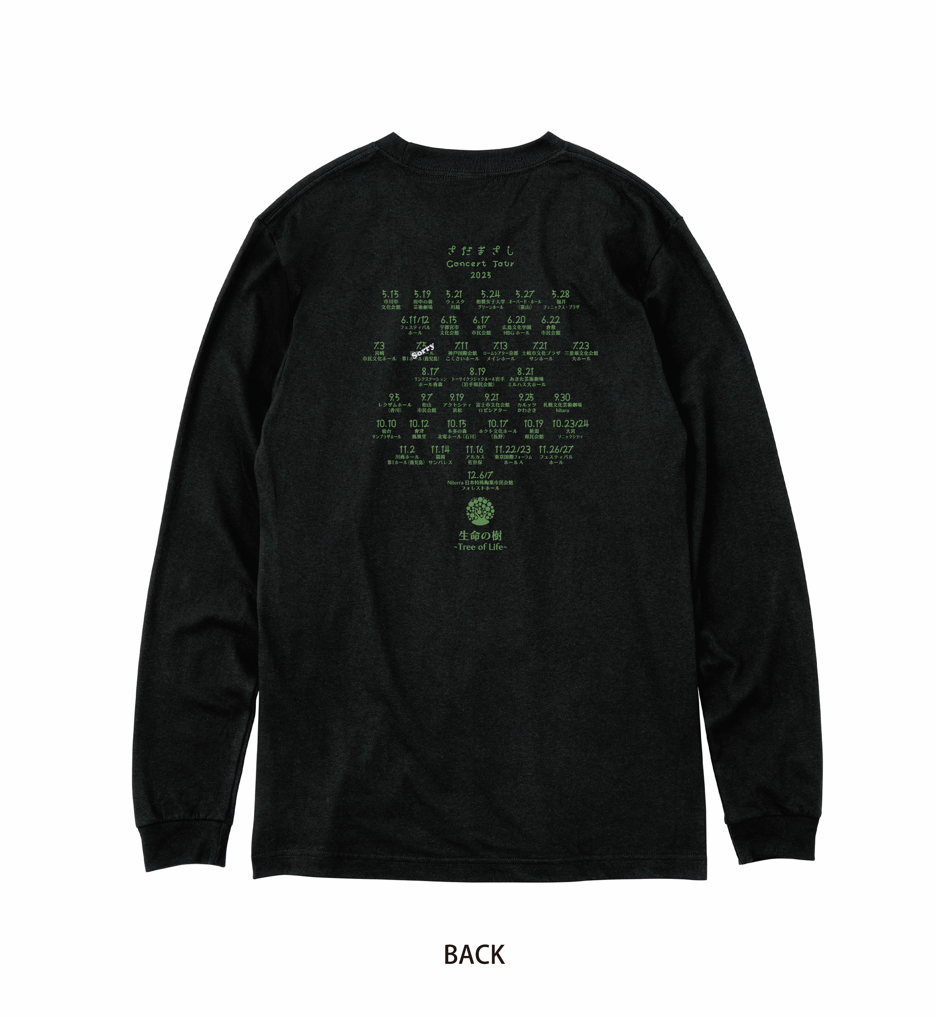 the cabs 2025ツアー　再生の風景　ツアーロングTシャツ　XL the cabs 2025ツアー 再生の風景 ツアーロングTシャツ XL Double