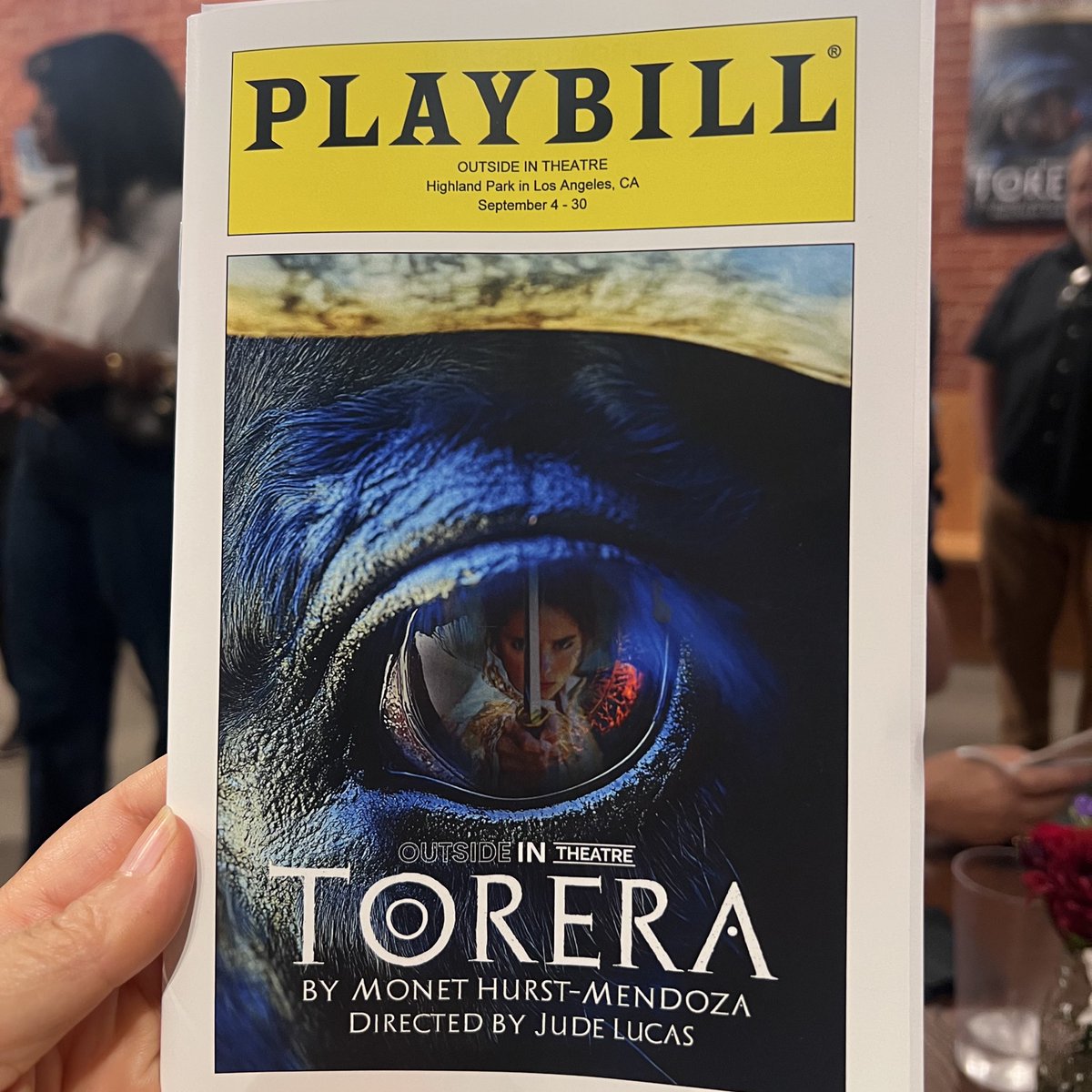 Go see “Torera” at <a href="/outsideinthtr/">Outside In Theatre</a>, a new theatre cofounded by <a href="/thetamlyntomita/">Tamlyn Tomita</a>!