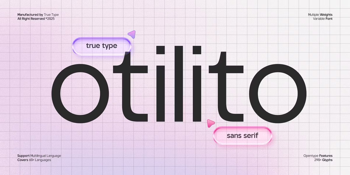fontspring's tweet image. #TypeTuesday TT Otilito - Published by TrueTypeLab

Browse the Font ➡️ fontspring.com/fonts/truetype…