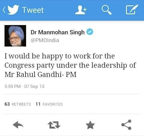 amitmalviya's tweet photo. 12 years ago, the condition of our country was such that even the official handle of the Prime Minister’s Office was forced to post things that exposed the Congress led UPA’s failures and the confusion within.

Think about it—if the PMO itself had to put out such messages, what must have been the ground reality then?

This is the difference between then and now.