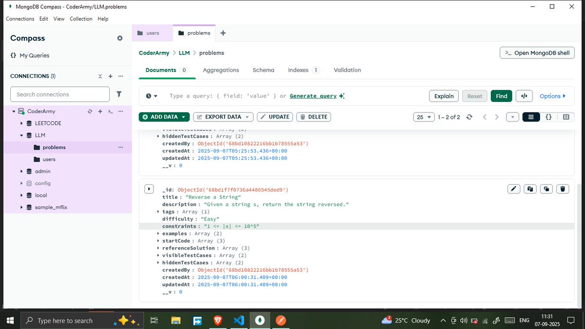 savita_gurjar30's tweet image. Topic: MegaProject: Leetcode

@rohit_negi9
Its revision day 

GitHubRepo:github.com/savigurjar/Bac…

 #LeetCodeProject #DSA #NodeJSBackend #ScalableBackend #APIDevelopment #MegaProjectSeries #CoderArmy #RohitNegiBhaiya