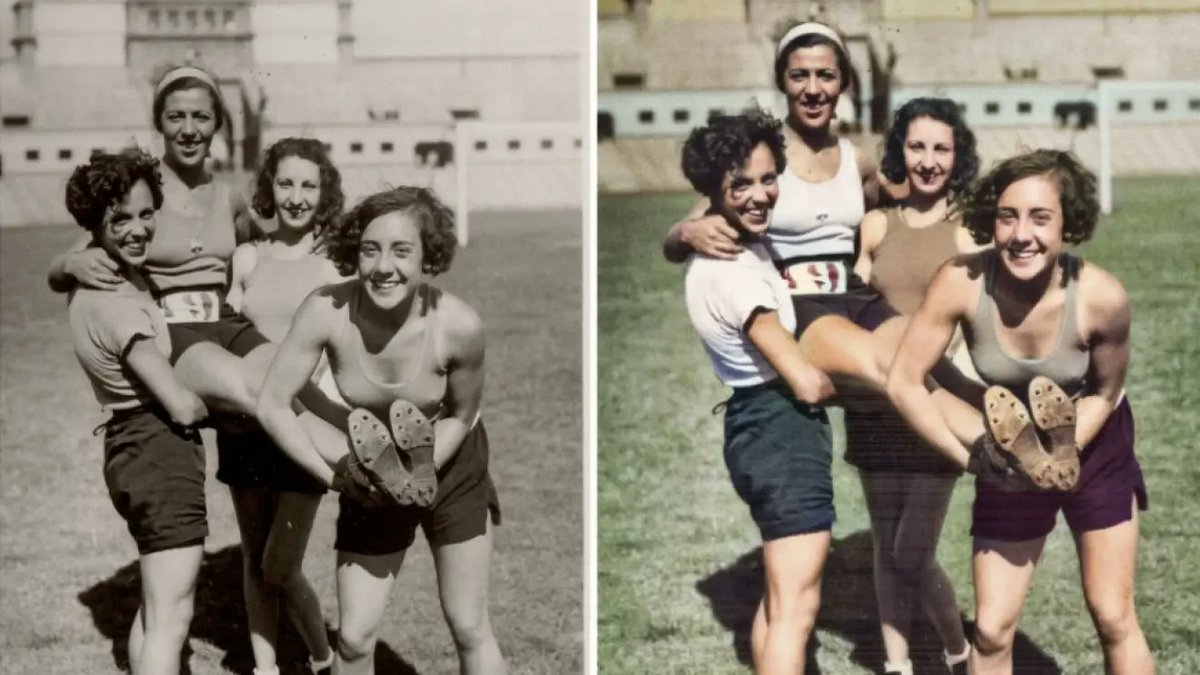 1/4 #TalDíaComoHoy de 1933, en los Juegos Universitarios de Turín, Margot Moles lanzó el disco 10 metros más lejos que la campeona oficial, pero no pudo competir por la negativa de la Confederación Española a reconocer al equipo universitario de atletismo.
Fuera de concurso, dejó