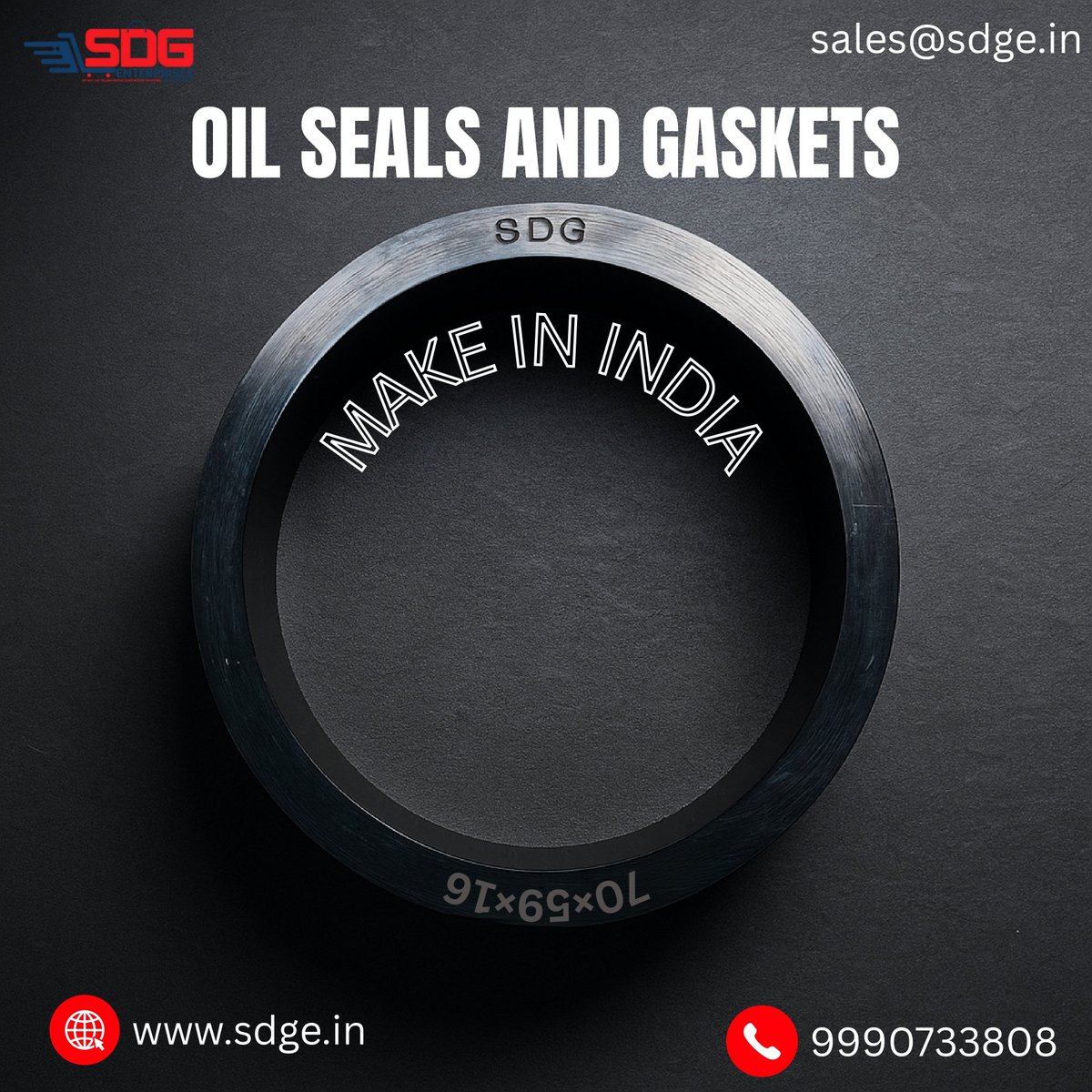 SDGENTERPRISES1's tweet image. SDG Oil Seal | Double Lip Oil Seal | Nitrile Rubber Oil Seal | Oil Seal | Rubber Oil Seal | Nbr Oil Seal

Contact us for more information!
SDG ENTERPRISES
Mail: sales@sdge.in | Call: +91 99907 33808 | Web: sdge.in
WhatsApp: wa.me/919990733808