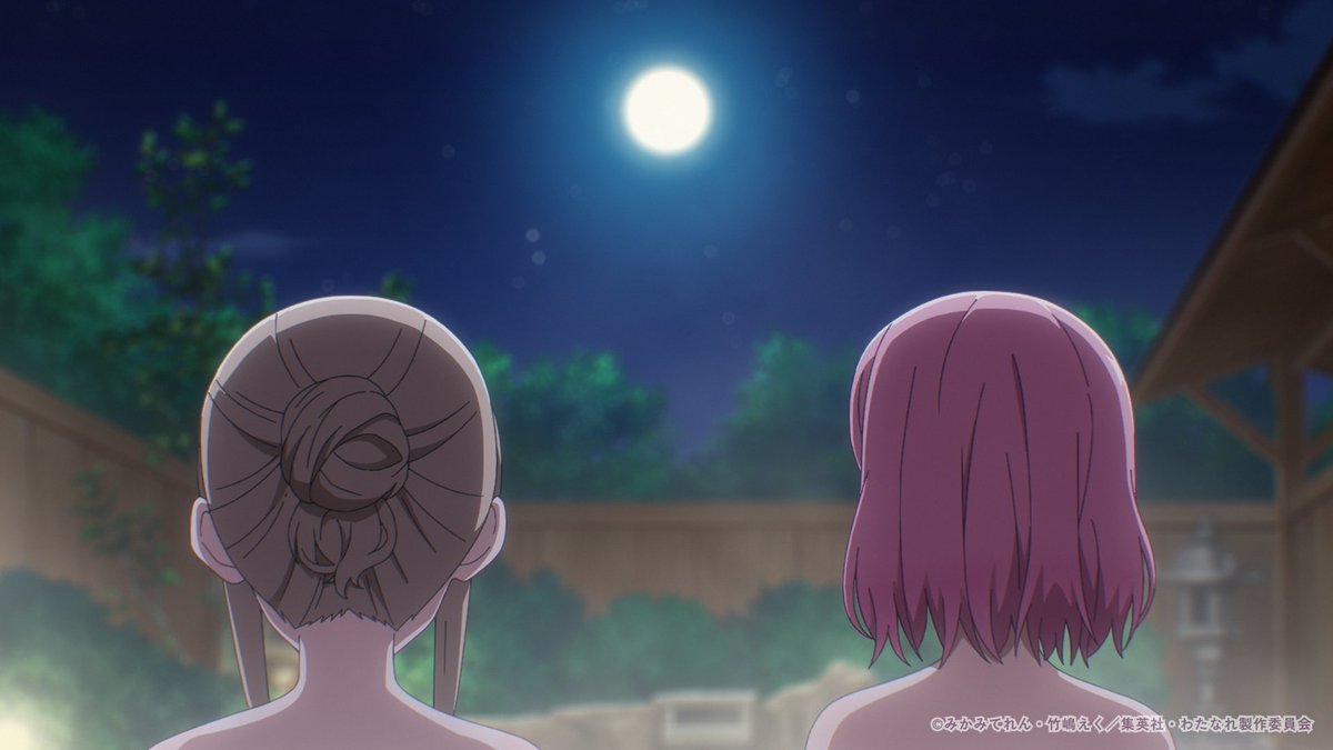 watanare_anime's tweet photo. 今宵、#満月 だそうですよ🌕️
約３年ぶりに #皆既月食 も見られるとか…✨️

#わたなれアニメ 第10話先行カット公開中！
📺放送はいよいよ明日♡
🔗 https://t.co/x51TIPWKsG https://t.co/JcfN1316E3