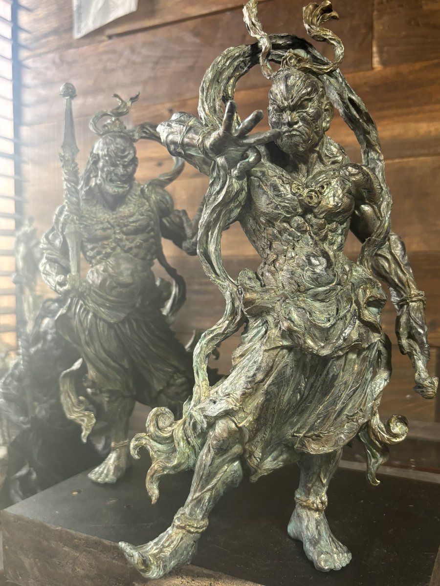 修験法螺貝　43cm　※購入前コメント必須 最高級 山伏修験法螺貝 黄金の吹口雅 不動明王梵字入 - 穂の国