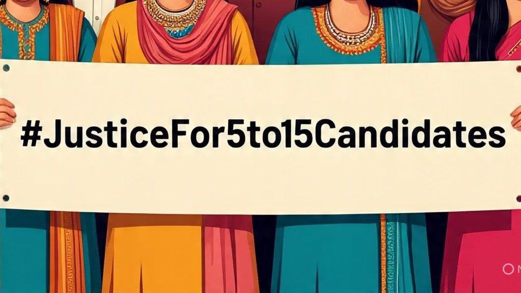 #JusticeFor5to15Candidates 
We want justice on the bases of merit and integrity .