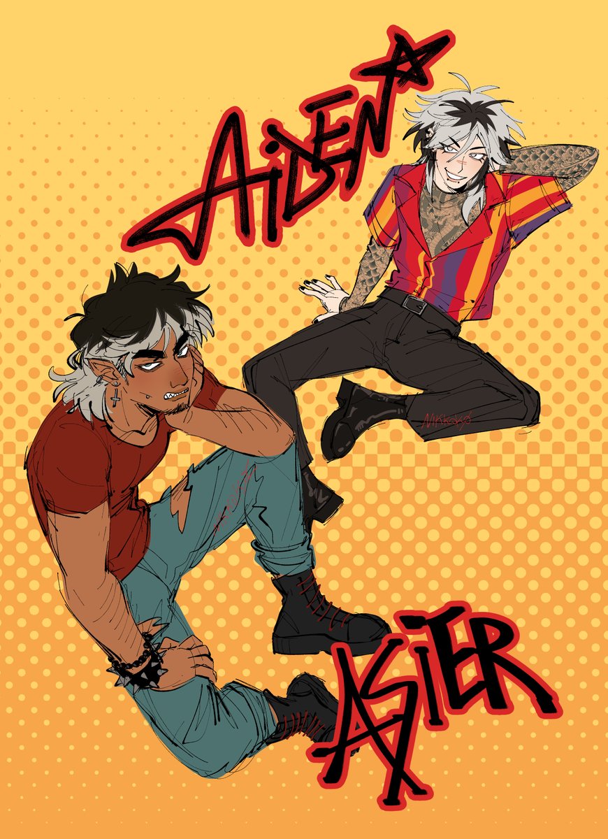 nikkok0nt's tweet photo. crossover de ocs con @sunnyntdemon! 💥💥💥 como si fueran gemelos separados por sus universos (se caen pésimo) #ocart #OC https://t.co/w7G06391T6
