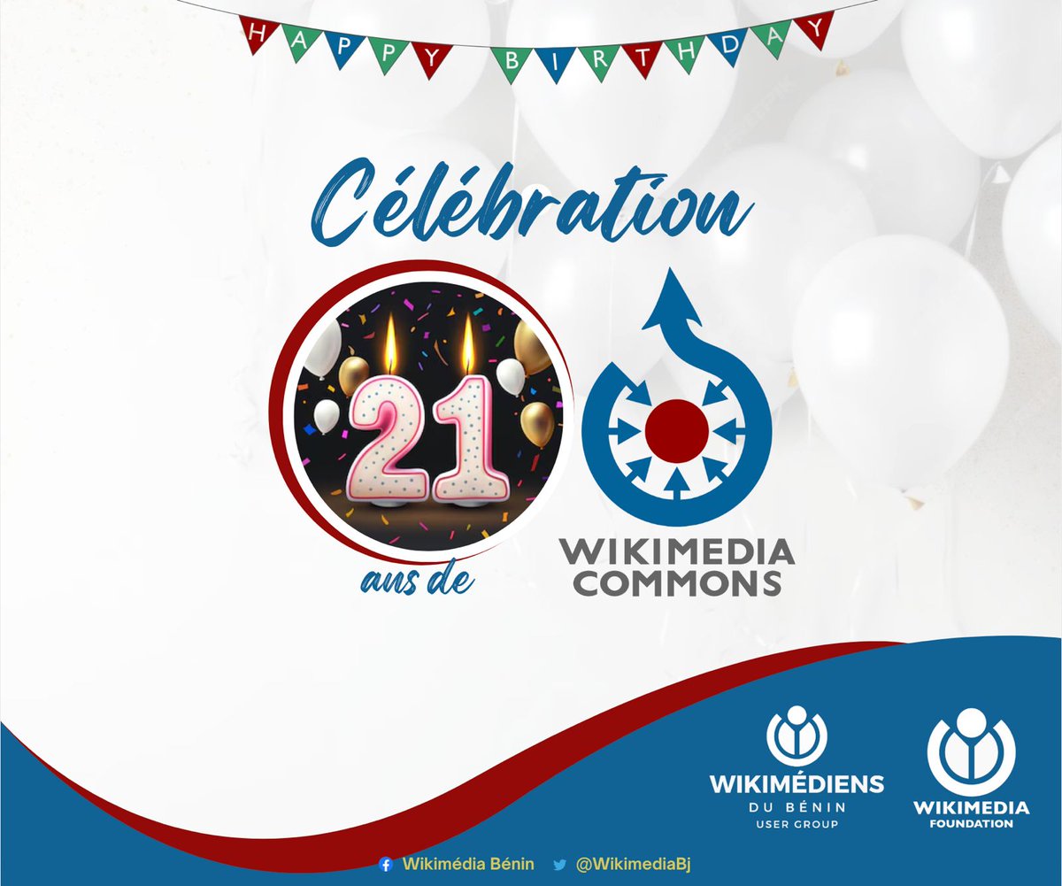 21 ans déjà et toujours libre !
<a href="/WikiCommons/">Wikimedia Commons</a>, l’album photo du monde  Ajoute la tienne 😉
<a href="/Wikimedia/">Wikimedia Foundation</a> #21AnsCommons
#WikimediaCommons