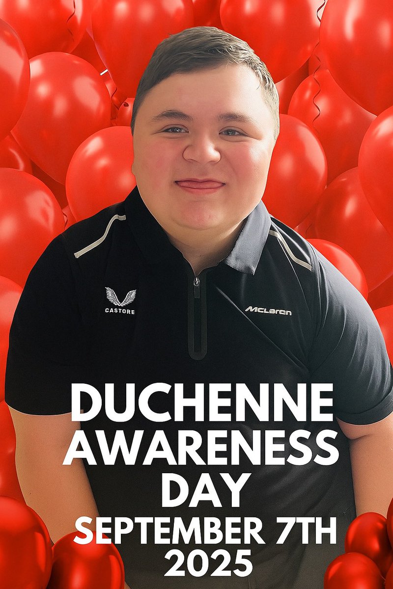team_mcclean's tweet photo. TODAY is WORLD Duchenne Awareness day will you join our small community in raising awareness about what Duchenne is ??

Ethan’s been living with Duchenne since birth but the last number of years have really seen it take its toll on him. 

He has lost the power to walk and is now losing the power in his arms. Just last night he finally had to give up trying to lift a hamburger to his mouth as he no longer has the muscle strength to do this simple task.

Duchenne muscular dystrophy is a genetic disorder characterized by the progressive loss of muscle. It is a multi-systemic condition, affecting many parts of the body, which results in deterioration of the skeletal, heart, and lung muscles. Duchenne is caused by a change in the dystrophin gene.

Let turn social media red with awareness day pics and make everyone aware of all those fighting Duchenne Muscular dystrophy !!!!