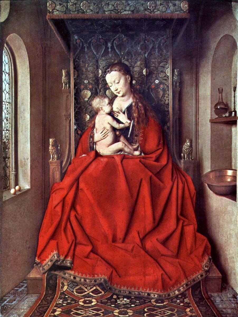 The Lucca Madonna #artbots #vaneyck