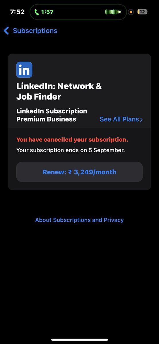 mohm_rayyan's tweet photo. @LinkedInIndia @LinkedInHelp 
Dear LinkedIn Team,
₹3,249 was deducted from my bank on 2nd July 2025, but my App Store history only shows a ₹119 Apple Music subscription. I never got LinkedIn Premium which I intended to purchase. Please look into this &amp; help with a refund. https://t.co/1bsD5vdblN