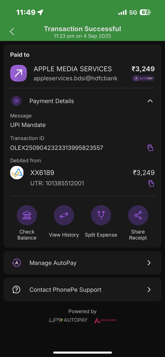 mohm_rayyan's tweet photo. @LinkedInIndia @LinkedInHelp 
Dear LinkedIn Team,
₹3,249 was deducted from my bank on 2nd July 2025, but my App Store history only shows a ₹119 Apple Music subscription. I never got LinkedIn Premium which I intended to purchase. Please look into this &amp; help with a refund. https://t.co/1bsD5vdblN