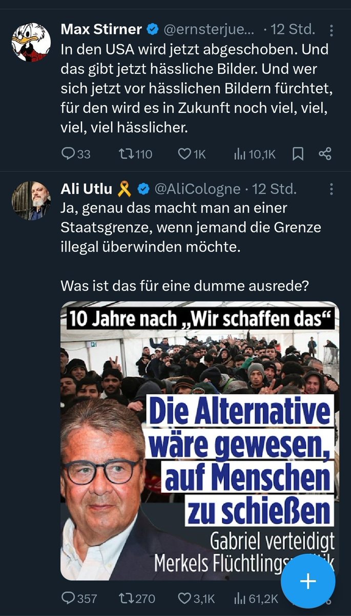 Moralischer Niedergang Deutschlands in zwei Posts zusammengefasst