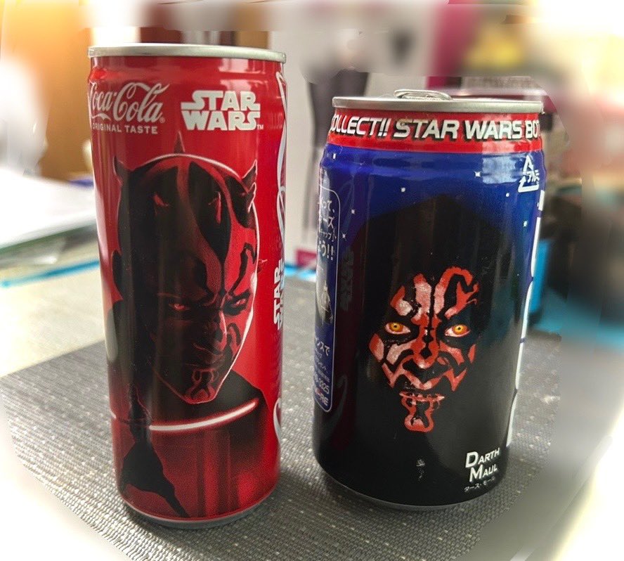 新✨旧

#スターウォーズ 
#StarWars 
#ダースモール
#コーラ