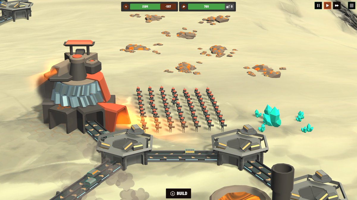 Soon: Command mode, multi-planet logistics, modular units. Stay tuned👺