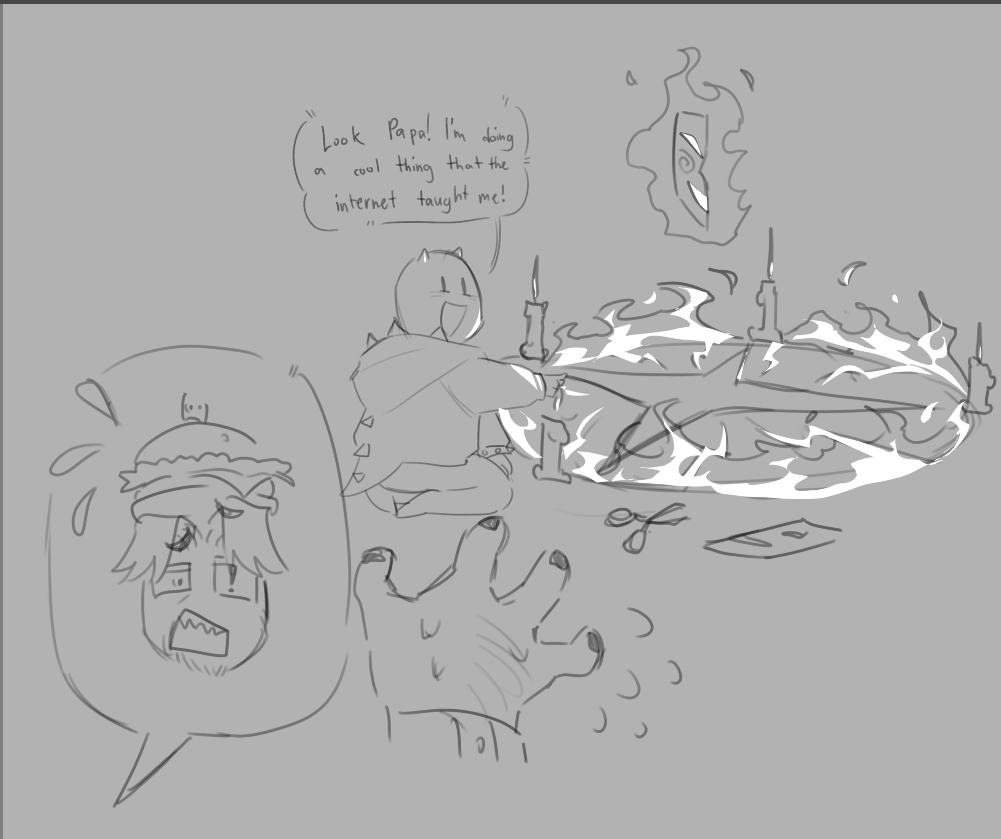 j0e_le's tweet photo. burps stupid idea of how they could've met with the new retconned lore https://t.co/23jutGGLDW