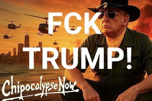 EKELHAFT‼️

„Ich liebe den Geruch von Abschiebungen am Morgen“

schreibt Faschist #Trump.
Postet dazu dieses fucking Bild und droht #Chicago mit einer Invasion wie in Vietnam.
Der Typ ist vollkommen irre!!
SEID GEWARNT!
AfD plant schon!!
#Justiz #Demokratie #Palmer #Frohnmaier