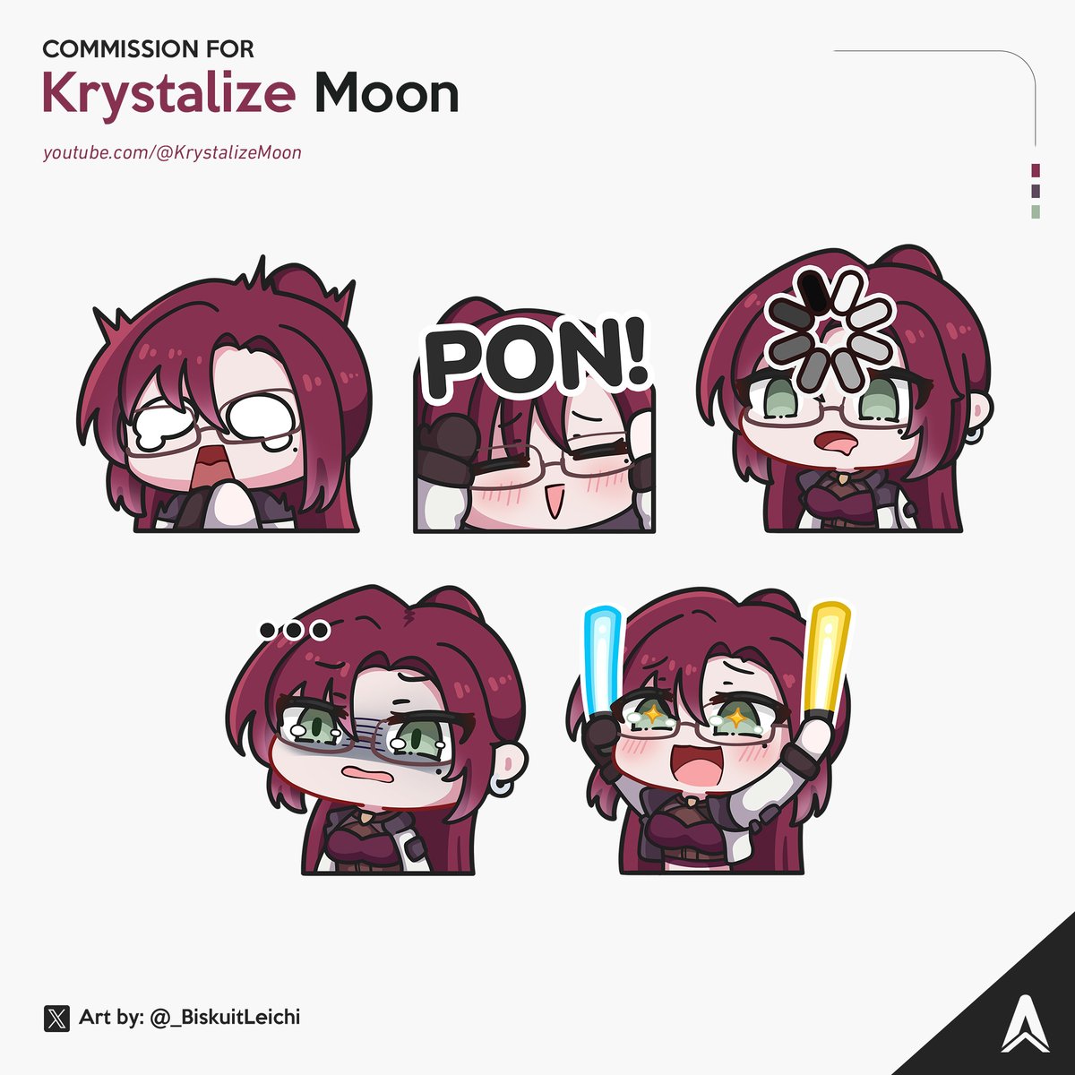 Leichi | COMMS CLOSSED (@_biskuitleichi) on Twitter photo Emotes commission for <a href="/kryssmoon/">Krystalize Moon 🕶</a> 🕶
Thanks for commissioning me Krysta!
Congrats on your 3.0!! 💚
#emotes #Krysilust Emotes commission for <a href="/kryssmoon/">Krystalize Moon 🕶</a> 🕶
Thanks for commissioning me Krysta!
Congrats on your 3.0!! 💚
#emotes #Krysilust