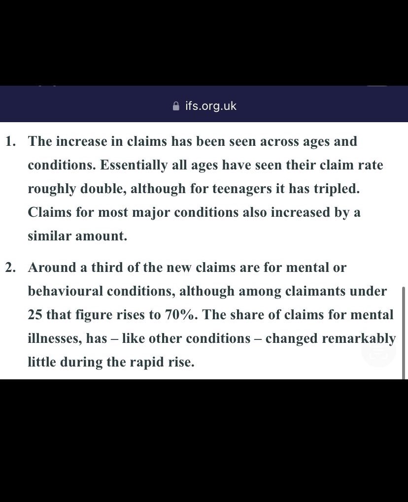 <a href="/itvnews/">ITV News</a> <a href="/Nigel_Farage/">Nigel Farage MP</a> <a href="/Peston/">Robert Peston</a> As it turns out, ignoring COVID is a bad plan. Disability claims TRIPLED for UK teens, &amp; everyone ignored it. 

There is no way the government did not know this. The U.S. is also reporting record disability. ifs.org.uk/publications/n…