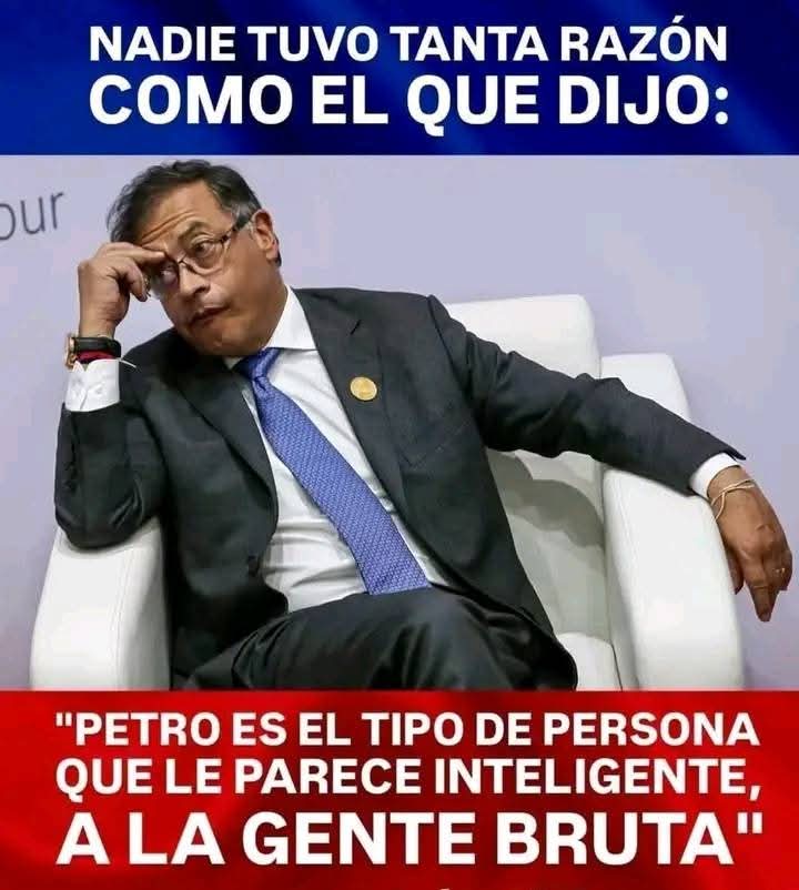 Petro se estrelló con la realidad: no pudo tomarse la Corte Constitucional. Ahora insulta y llama “sucios mentirosos” a quienes no se dejaron comprar ni chantajear. La verdad es que el sucio es él, con su camarilla de contratos y presiones. Vargas tiene razón: esta vez fracasó su