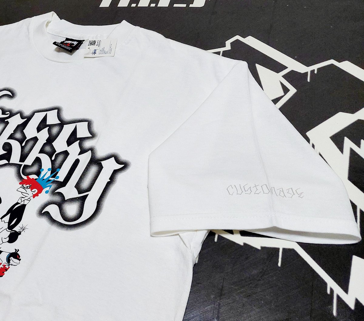 create_gv's tweet photo. ブランド名:STUSSY ステューシー
品名:カスタメイド限定Tシャツ
カラー:ホワイト
サイズ:S~XL
価格:ASK
販売中商品一覧
⇩ ⇩ ⇩
https://t.co/CQwFvudott
#CreateGoodVision
#クリエイトグッドビジョン
#お洒落 #オシャレ #ファッション #ヴィンテージ #レア #希少 #入手困難 https://t.co/ps2WPNqIqA