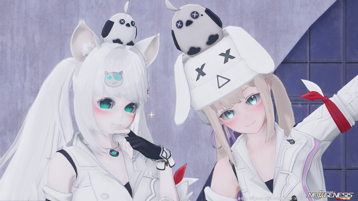 鶴さん回収！
頭のぬいぐるみかわいいですよね😍わかりみが深いです😆
#とりにきた 
#PSO2NGS_SS