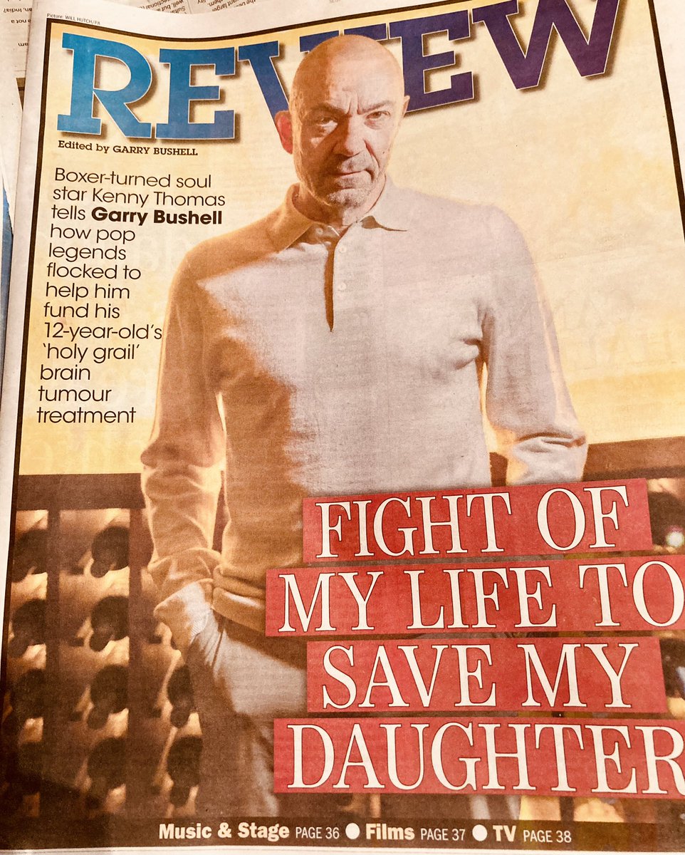 GarryBushell's tweet photo. Soul sensation Kenny Thomas is today’s Sunday Express Review cover star & I’m talking telly with actor Kiell Smith-Bynoe. Plus Bushell on the Box on the week’s TV lows and highs @kennythomas_uk @Daily_Express #bushellonthebox https://t.co/E4srrn8Dz3