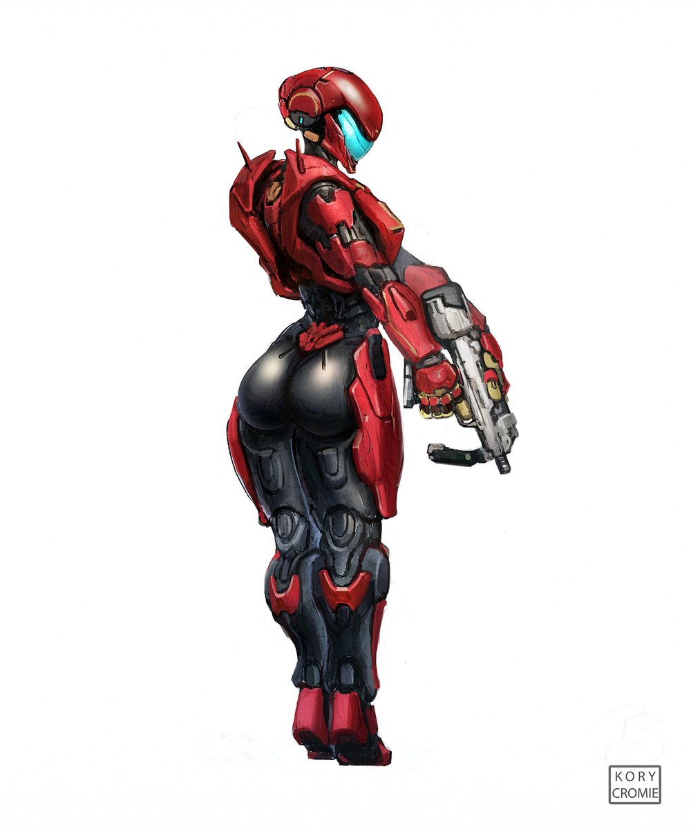 「Drew the Spartan Olympia Vale from Halo 」|GeniusFetusのイラスト