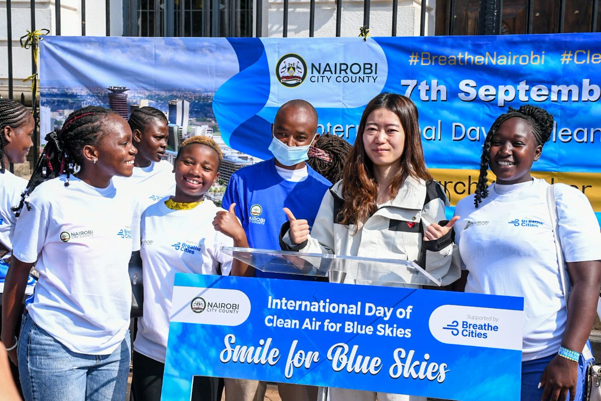 iamnekesa's tweet photo. We are out here for the International Day of Clean Air which we are marking with a procession. Official launch from the City Hall to the Central Park. 

#breathenairobi 
#CleanAir4Nairobi https://t.co/KyTWOCqYDe