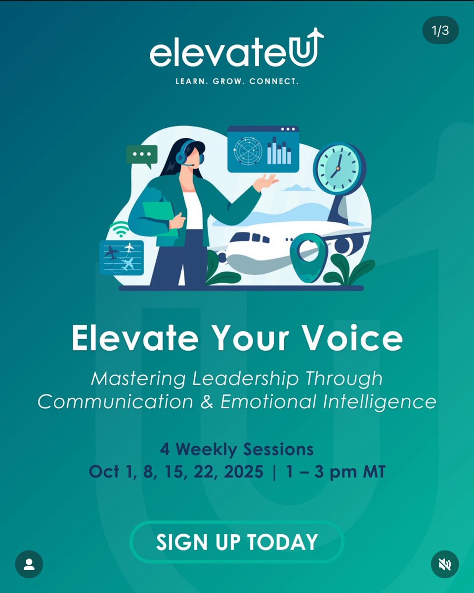 Your voice is your leadership tool — let's elevate it.

Join us at our upcoming virtual masterclass, Elevate Your Voice: This masterclass is online, interactive, and transformational.

Find all of the information and reserve your spot at the link in bio!