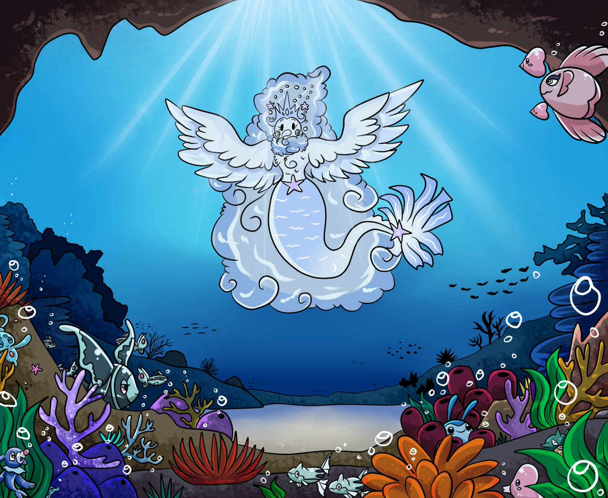 Pokemon mermaid fusion commission