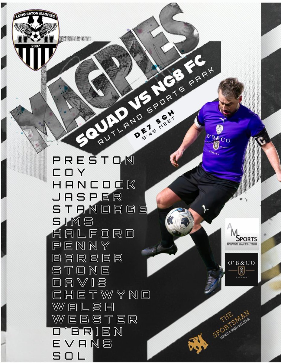 Squad Announcement 📣 

Up the Pies