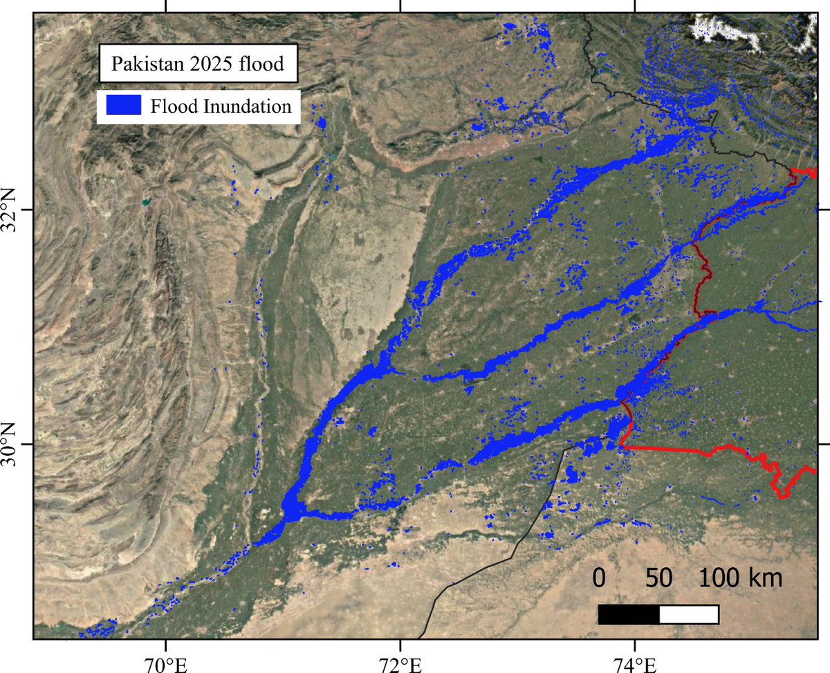 Multi-day rainfall over north India caused unprecedented floods in Delhi, Punjab, and also parts of Pakistan. We have extensively shown this: agupubs.onlinelibrary.wiley.com/doi/full/10.10… #Floods #Monsoon #Extremerain