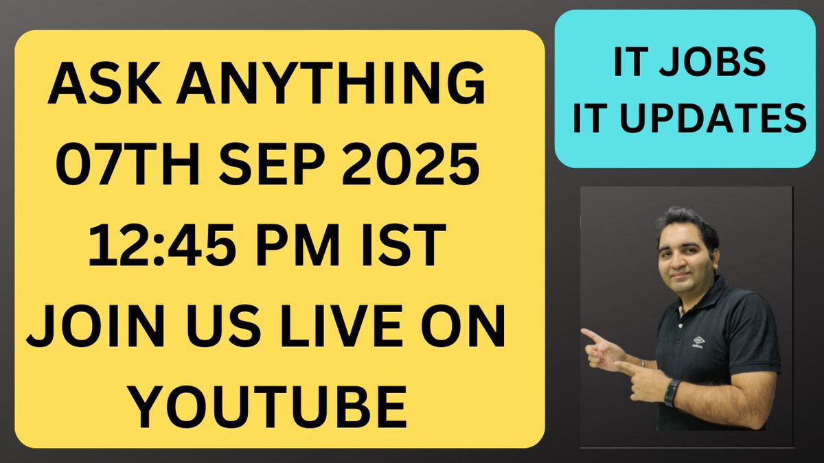 rdautomation's tweet image. youtube.com/live/8BVhG4NhD…
Join us Live in 5 Mins
#testingjobs #qajobs #rdautomationlearning #rdtechnciallearning