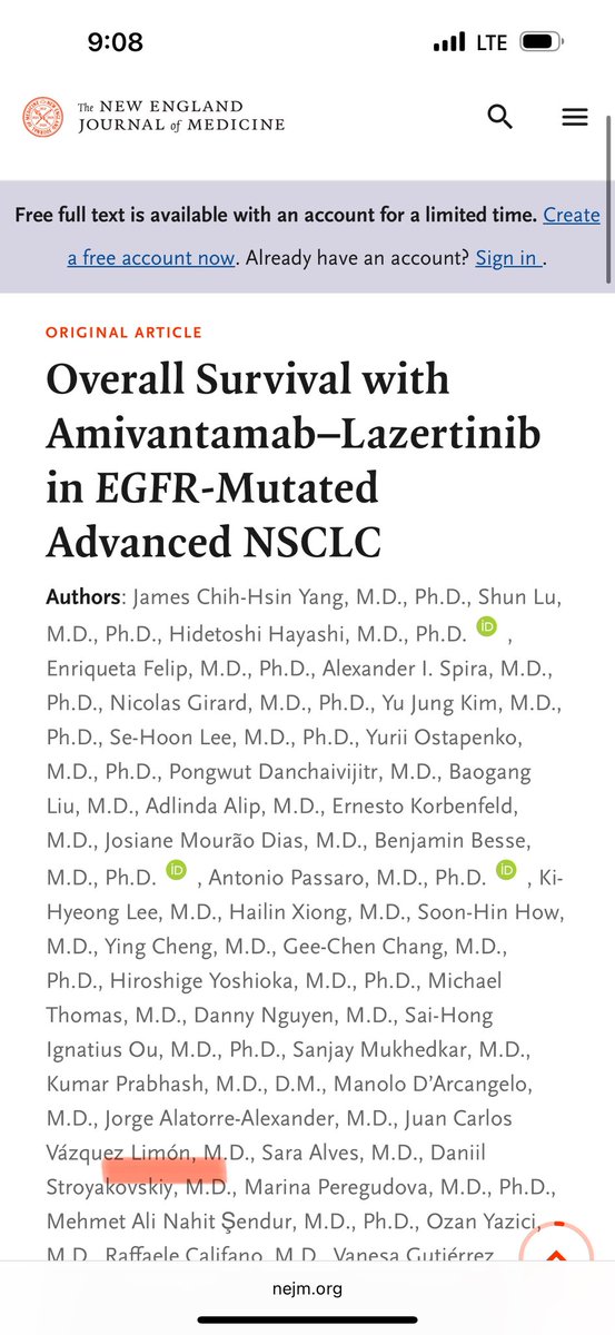 EGFRm treat, is evolving very fast. In Mexico we have 34% of Adenoca pts facing this dis. It was a pleasure to participate in Mariposa Trial, a combination w/o chemo. Trying to do things better for them, w/ great results for OS just published in <a href="/NEJM/">NEJM</a>  <a href="/WorldLungCancer/">WCLC</a> <a href="/IASLC/">IASLC</a>
