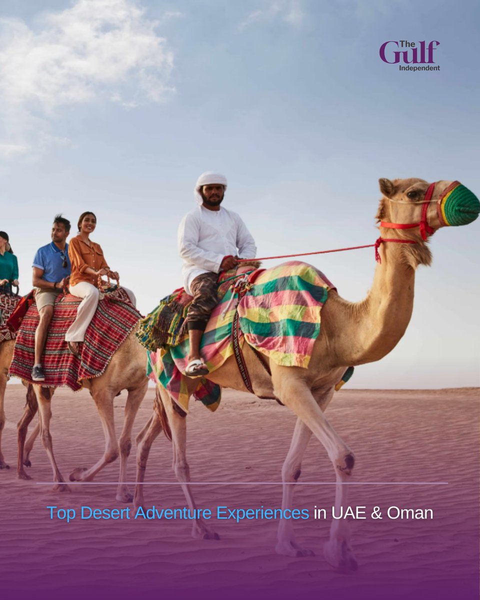 IndependentGulf's tweet image. The deserts of #UAE &amp;amp; #Oman are transforming adventure tourism! 🐫🏜️

With record tourism growth—UAE seeing 6% more visitors in H1 2025—these landscapes offer heart-pounding experiences.
🧵

#DesertAdventure #Travel2025 #AdventureTravel 
@visitdubai @OmanTourism @ArabianAdventu1