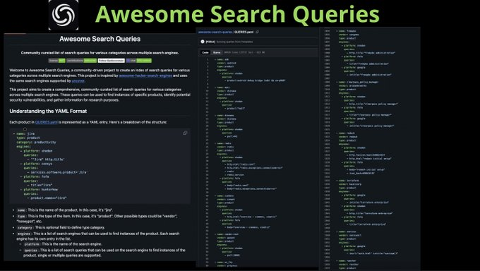 30K+ dorks &amp; queries for Google, Shodan, Fofa, a researcher’s toolkit for spotting vulnerable servers &amp; tech stacks📝
🔗github.com/projectdiscove…