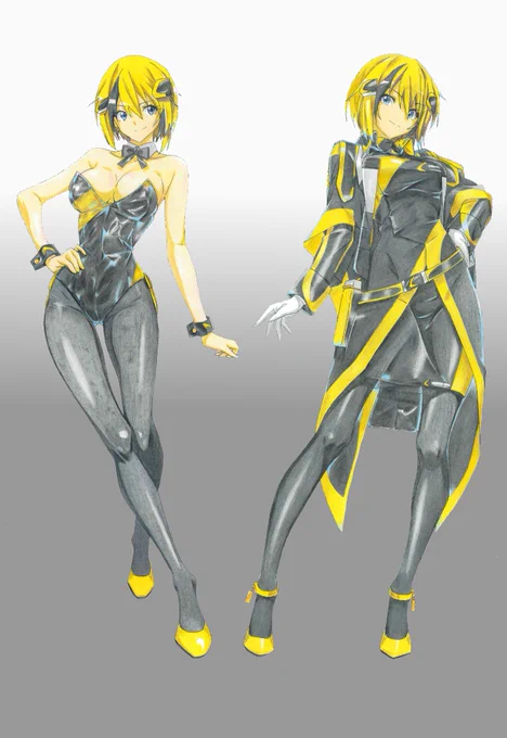 #Skeb募集中 #鉄道擬人化 #宇都宮LRT #創作 宇都宮LRTこと【LIGHTLINE】HU300形のオリジナル擬人化を描きました! 正装とバニー衣装 関西生まれの稲妻!