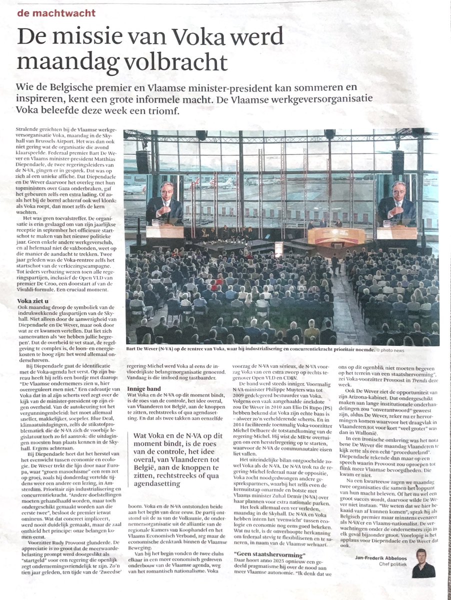 Hoe <a href="/vokavzw/">Voka - Vlaams netwerk van ondernemingen</a> in 15 jaar van een “nice to have” voor ondernemingen in Vlaanderen en Brussel een “need to have” werd <a href="/destandaard/">De Standaard</a> . Blij hier vanuit <a href="/VOKA_OVL/">Voka Oost-Vlaanderen</a> mijn steentje te hebben toe bijgedragen en … still going strong ✌️