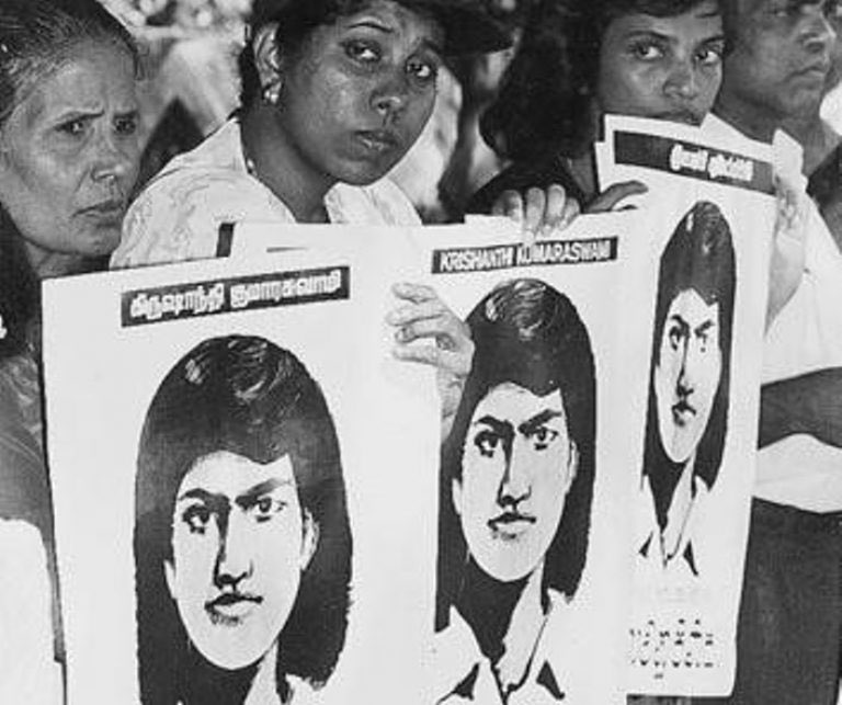 StudentofTE's tweet photo. 🕯️ 29 years ago, Krishanti Kumaraswamy (16) was brutally raped and murdered by the occupying Sri Lankan Army in Jaffna, and later dumped into the mass grave at Chemmanni in 1996.

After finishing her exams, Krishanti was on her way to visit the funeral home of her friend, who had been killed by a Sri Lankan military truck the previous day. On the way, she was detained by army and police personnel on duty. When bystanders saw Krishanti being detained, they rushed to her family’s home to inform them.

Anxiously waiting for Krishanti to return for hours, her mother Rasamma, her brother Pranavan, and their neighbor Kirupamoorthy Sithamparam went searching for her.

When they arrived at the place where Krishanti had been detained, Rasamma, Pranavan, and Kirupamoorthy were strangled, cut into pieces, and dumped into the Chemmanni mass grave.

After 45 days, by sheer accident, the bodies of all four missing persons were found in crudely dug graves at Chemmanni. The highly decomposed bodies were exhumed and flown in two coffins for burial in Colombo. A stubborn and insensitive government denied Krishanti’s relatives the right to mourn over the dead or perform last rites. To add insult to injury, the army higher-ups issued an ultimatum that the bodies must be cremated within two hours.

Amnesty International and other human rights organizations, including Women for Peace, launched a sustained campaign to pressurize the Sri Lankan government to arrest and bring to justice the rapists and murderers of Krishanti and her family.

During the course of the trial, two policemen who turned crown witnesses gave a graphic account of Krishanti’s last dying hours. According to their testimony, the army and police personnel pounced on their prey like hungry animals to satisfy their carnal passions. Krishanti fainted and collapsed unconscious as these men in uniform raped her one after another. Upon regaining consciousness, the poor girl asked for some water to drink. When the sixth rapist was about to take his turn, Krishanti pleaded with him, begging: “Let me rest for five minutes.” Her pleas went unanswered. She was strangled to death and buried.

These incidents were not isolated, they were systemic and genocidal in nature against Eelam Tamils.

Never forget. Never forgive!