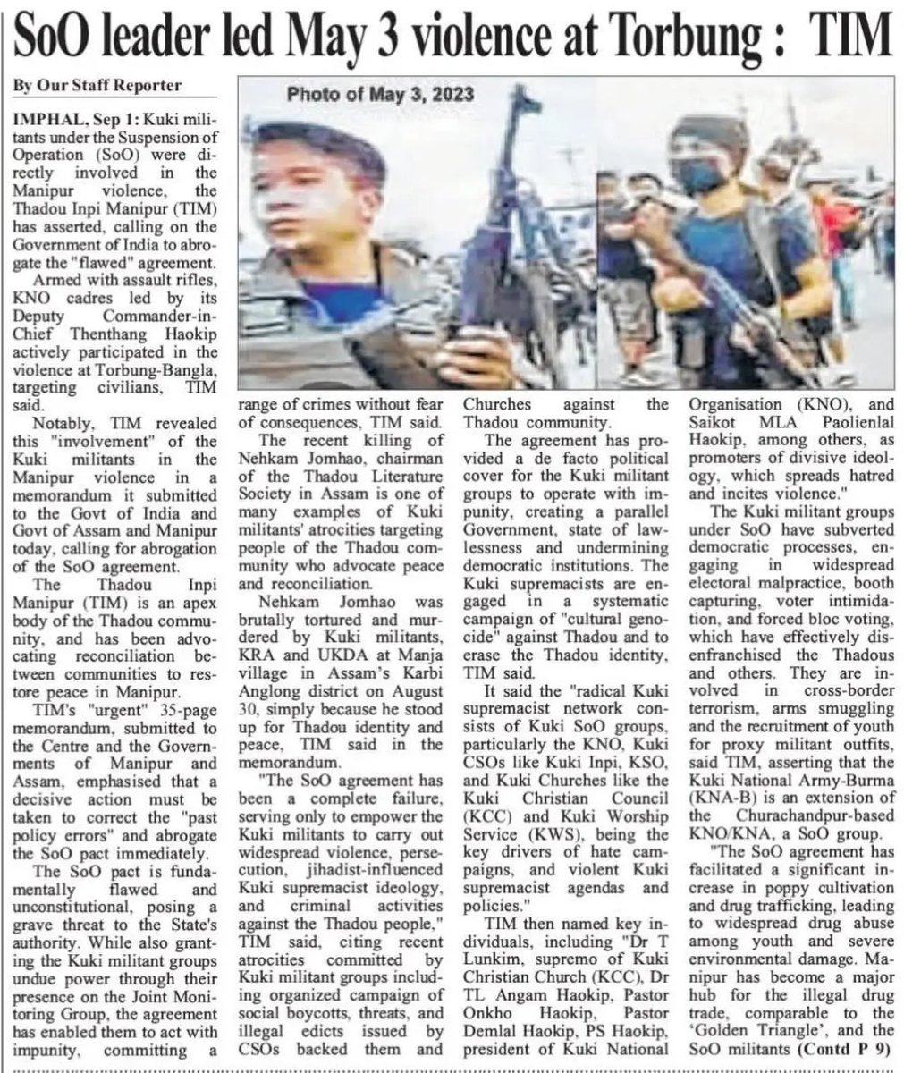 yaiphaba07's tweet image. Dear @JuKrick_ with 398 followers &amp;amp; calling urself a #Christian with lies parroting #KukiNarratives is itself a mockery towards suffering of #Humanities as a whole. As a true #Christian u should be able to hold #KukiTerrorists leader #ThengthangHaokip of #KNO for #ManipurViolence