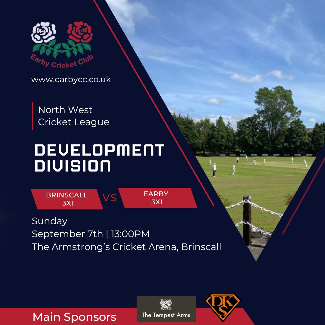GAME DAY 🏏🏏

It’s the final game of the season today for the 3rd team as they travel over to <a href="/brinscallcc/">Brinscall Cricket</a> in the Development Division of the <a href="/nwcricketleague/">NorthWest Cricket League</a>

Good luck to everyone involved and hopefully they can finish the season on a high
