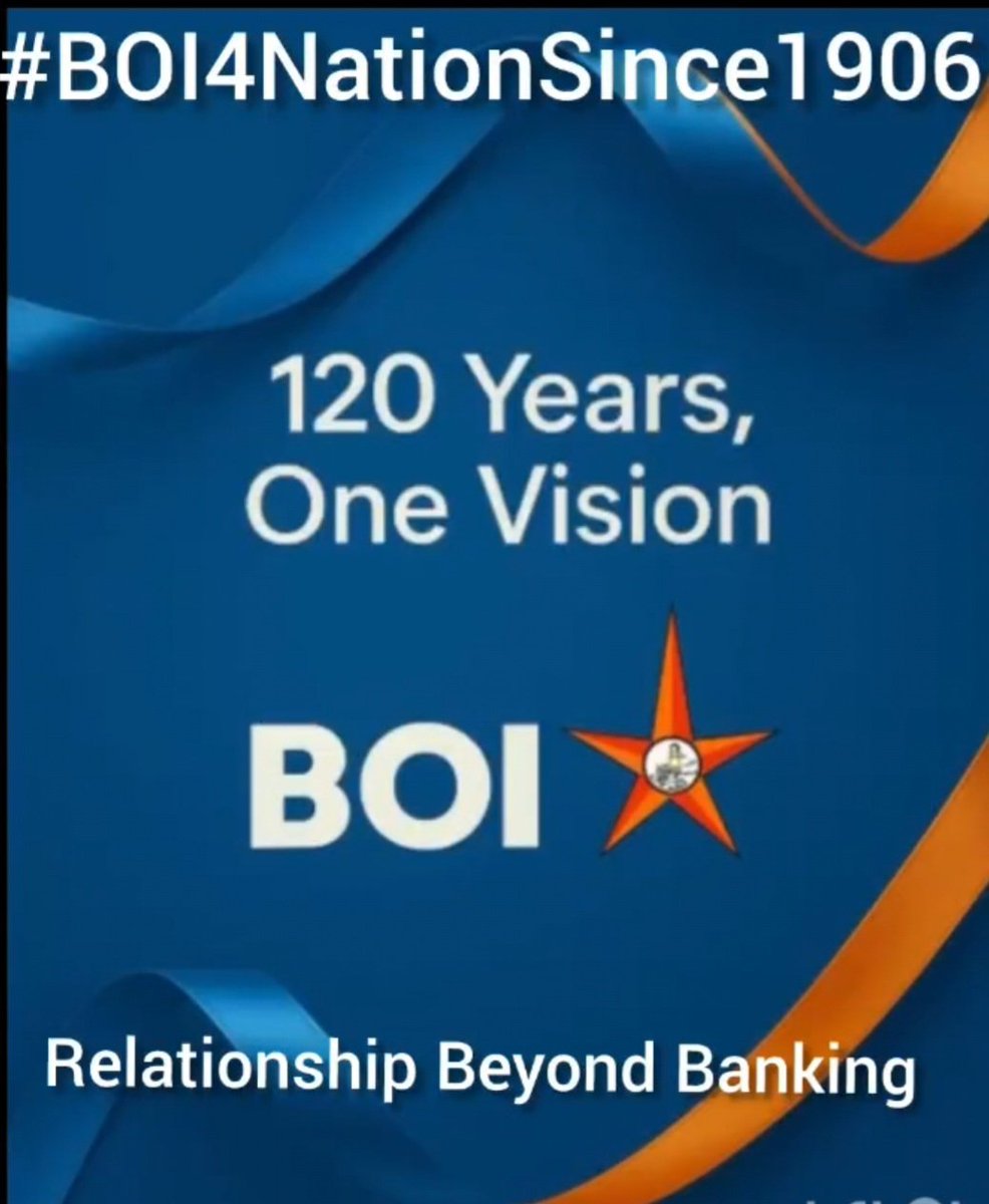 Rama Hariharasudhan (@ramadhanyahari) on Twitter photo For 120 years, BOI has symbolized strength and nation building. It fuels dreams of entrepreneurs, farmers, and youth. FBOIOA ensures officers’ welfare and motivation, aligning their service with the country’s mission of inclusive growth and self-reliance.
#BOI4NationSince1906 For 120 years, BOI has symbolized strength and nation building. It fuels dreams of entrepreneurs, farmers, and youth. FBOIOA ensures officers’ welfare and motivation, aligning their service with the country’s mission of inclusive growth and self-reliance.
#BOI4NationSince1906