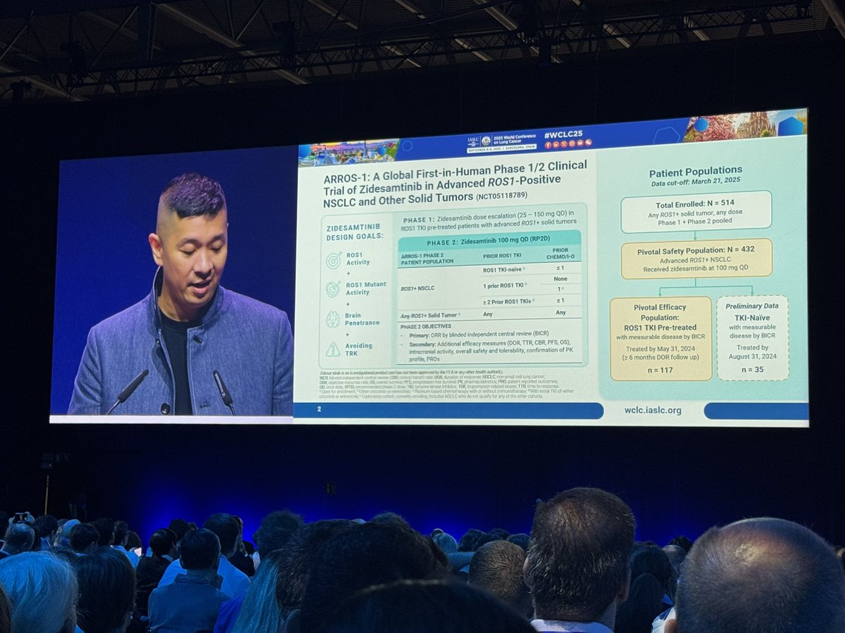 Yvonne_Diaz_'s tweet photo. ROS1+ lung cancer is rare, but patients are not invisible. At #WCLC25 Dr @alexdrilon #ARROS1 shows science is working for them too in a pivotal trial for ALL ROS1 patients, w activity in brain mets & TRK-sparing - can mean fewer burdens & longer time on treatment.
#WCLC25 https://t.co/AsYbtYM7Vw