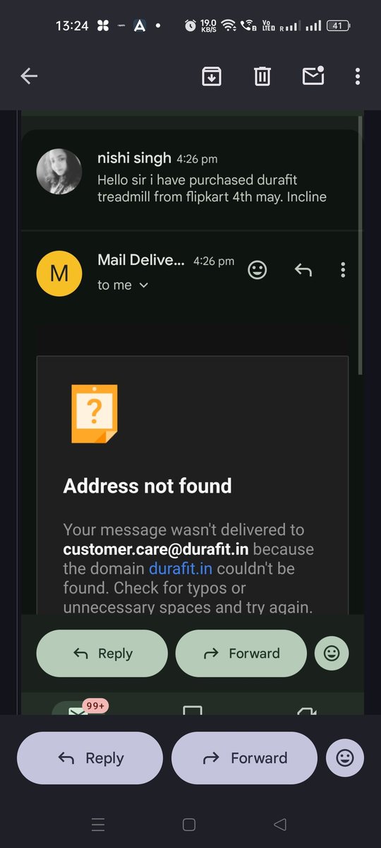 fanish16's tweet photo. @flipkartsupport Ur sellers email address is bouncing. Tell me what to do https://t.co/Wakhupcnva inbox u r telling we have resolved ur issue. No onehas connected to me over calls. @BandBajaateRaho @jagograhakjago @drarvindkumar @Anju74401550 https://t.co/wbkNSaGmhi