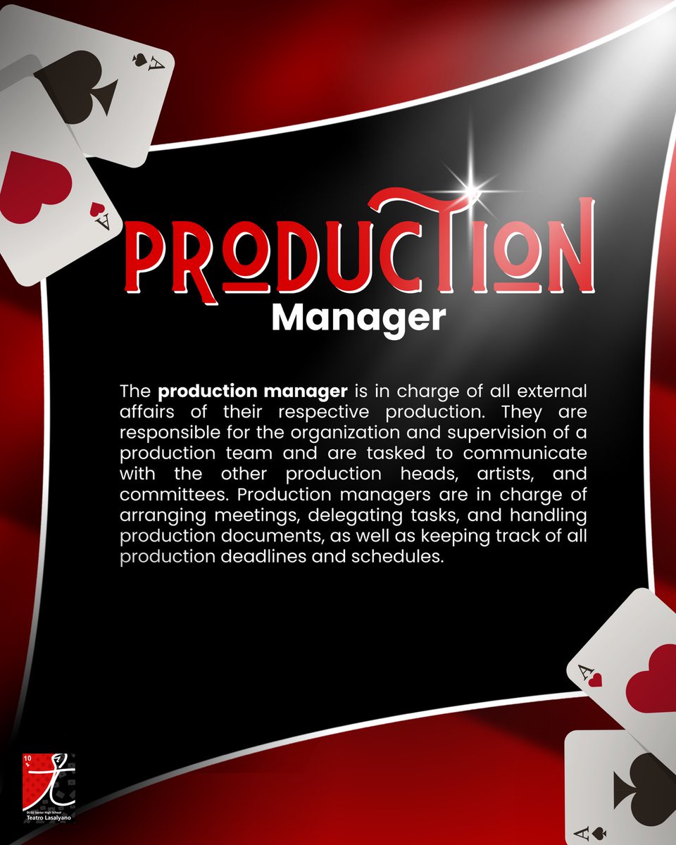 🎬Bago magsimula ang anumang eksena, sila ang nagtatakda ng bawat direksyon.

Mula sa paglikha ng kwento o paglapat ng musika, hanggang sa pagpapatakbo ng bawat detalye sa likod ng entablado, ang Production Team ang nagsisiguradong buhay at makabuluhan ang bawat pagtatanghal! 🎭