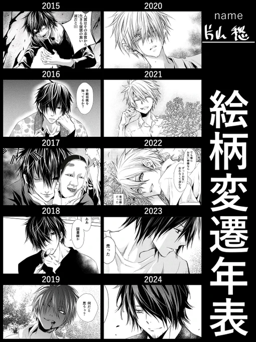 2024年まで
モノクロとカラー 