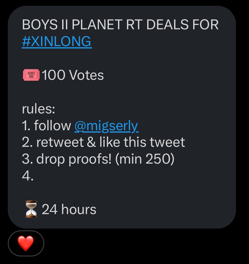 XINLONG VOTING TEAM tweet media