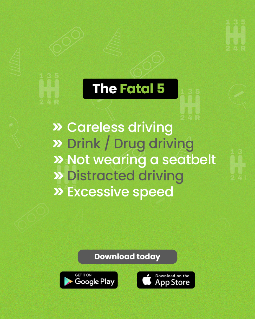 LearnersSM's tweet image. These 5 behaviours are responsible for most serious crashes.
Stay alert, stay responsible, and drive safe.
#LearnWithConfidence #DrivingMadeSimple #DrivingLessonsUK #PassYourTest #LearnerDriversUK
